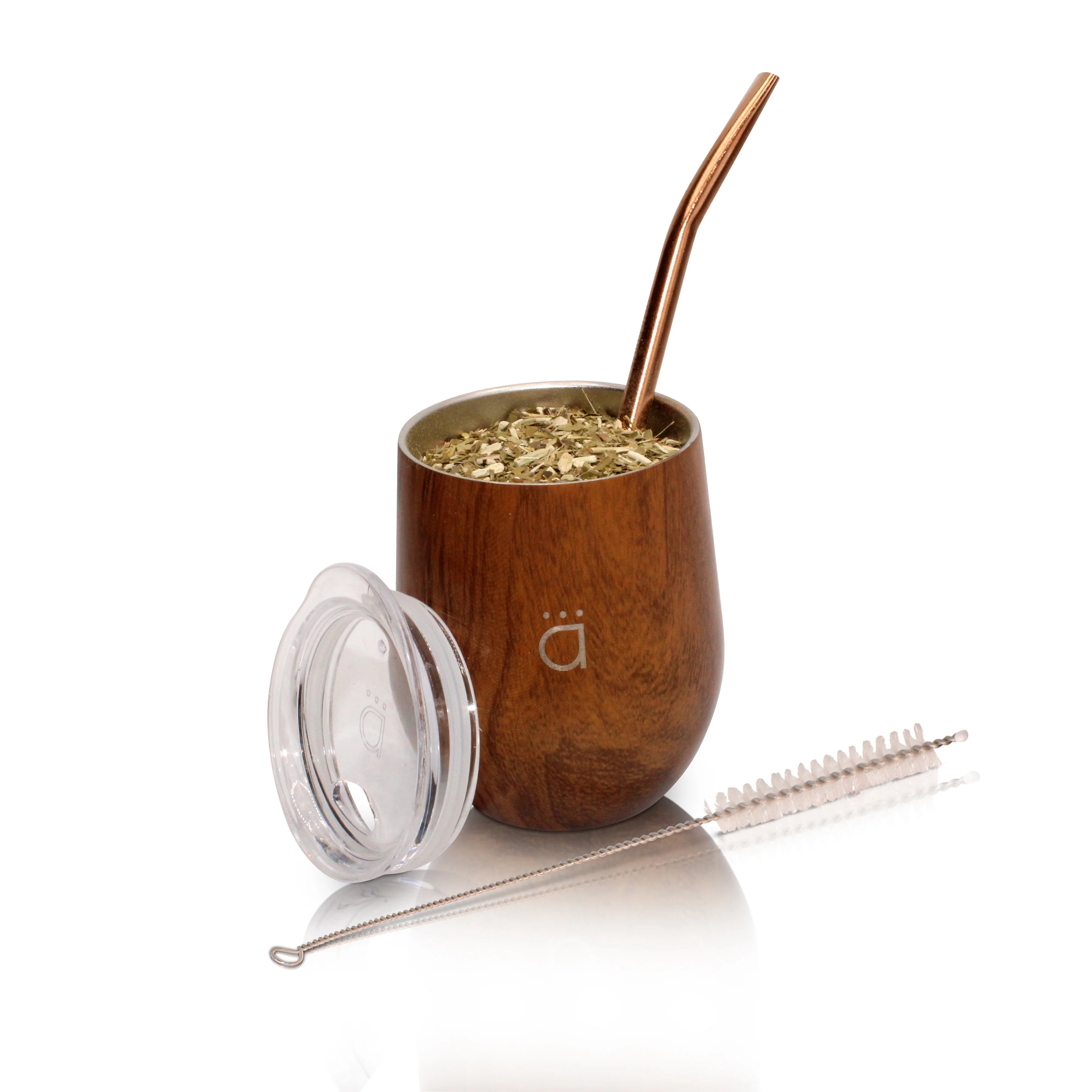 8 oz Double Walled 18/8 Stainless Steel Mate Cup with BPA Free Lid D15194