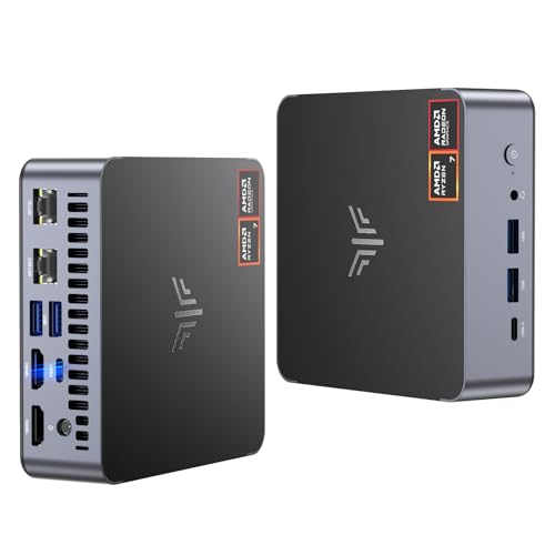 Mini PC with AMD Ryzen 7 5825U, 16GB DDR4 512GB M.2 SSD, USB Type-C, WiFi 6, BT 5.2 Z7805
