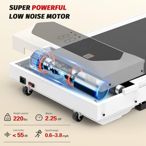 Walking Pad Under Desk Treadmill with Remote Control Q190