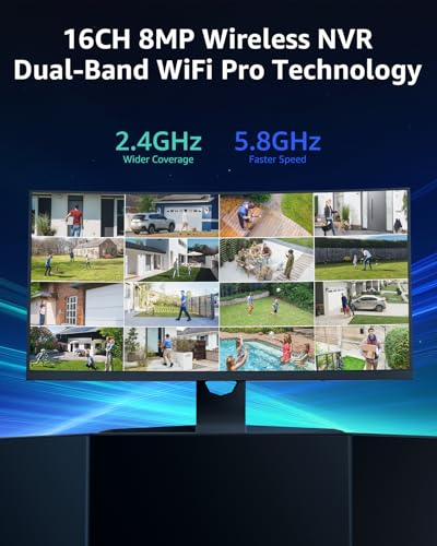 16CH 4K Security NVR with 4Pcs 3MP Outdoor Cameras R257