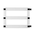 White Vinyl 3-Rail Ranch Fence Gate Kit W73069