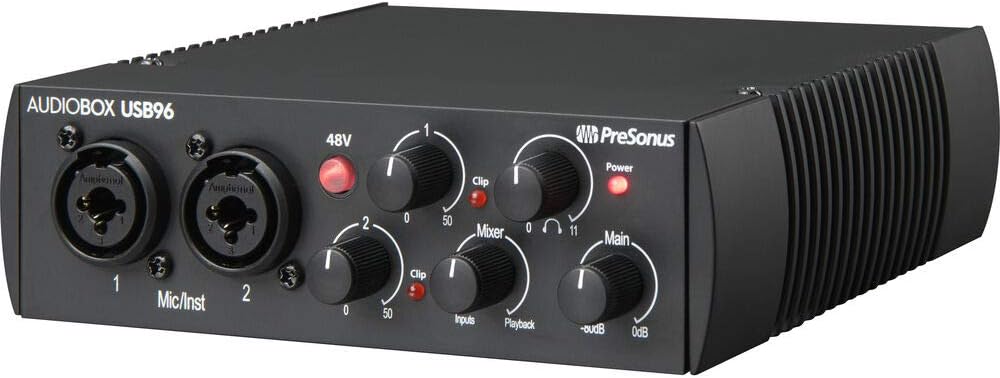 Audio Interface with Studio Monitors and Cables W2708