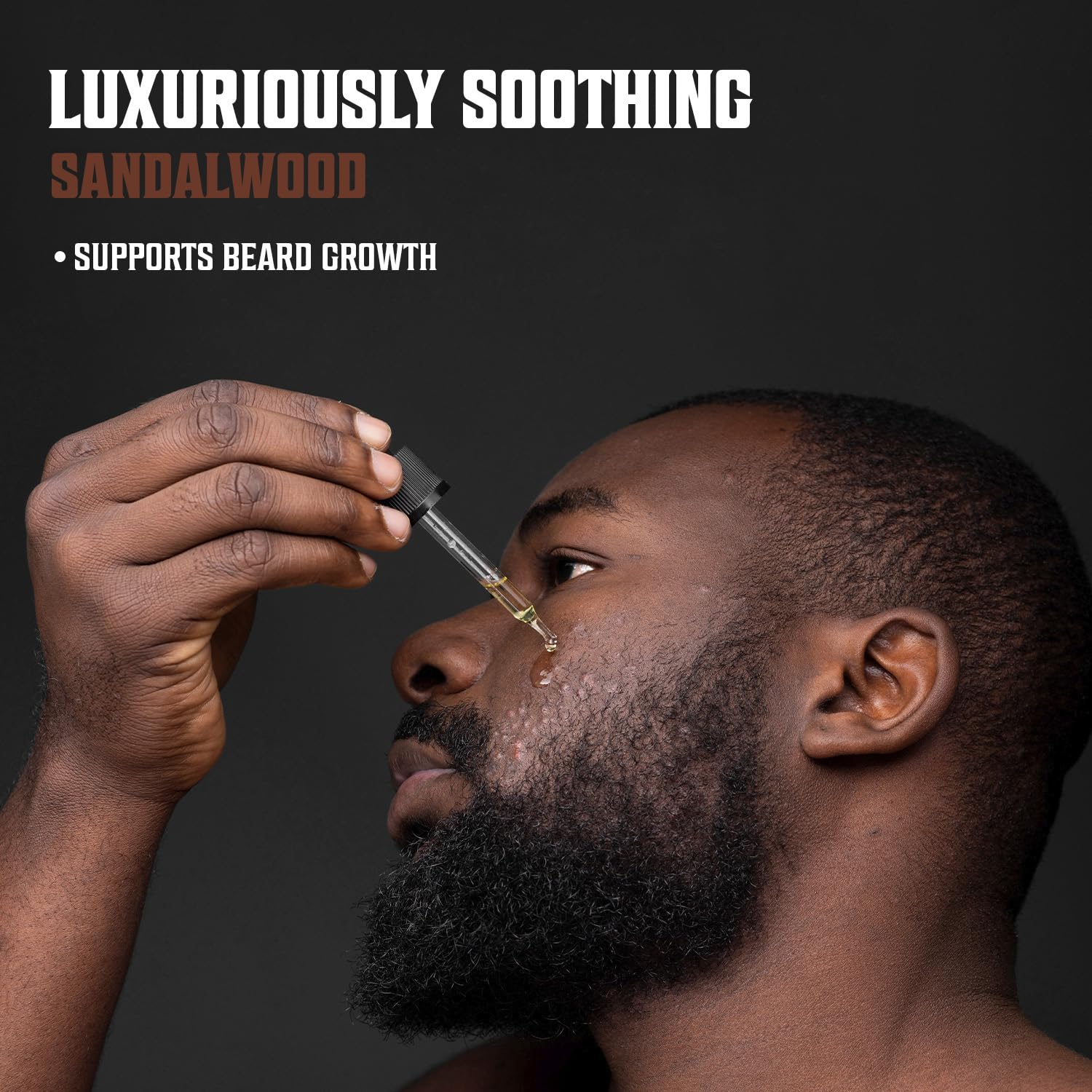 Sandalwood Beard Balm and Beard Oil Bundle with Argan and Jojoba Oils K21629