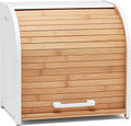 Bamboo Double Layer Roll Top Bread Box R1363