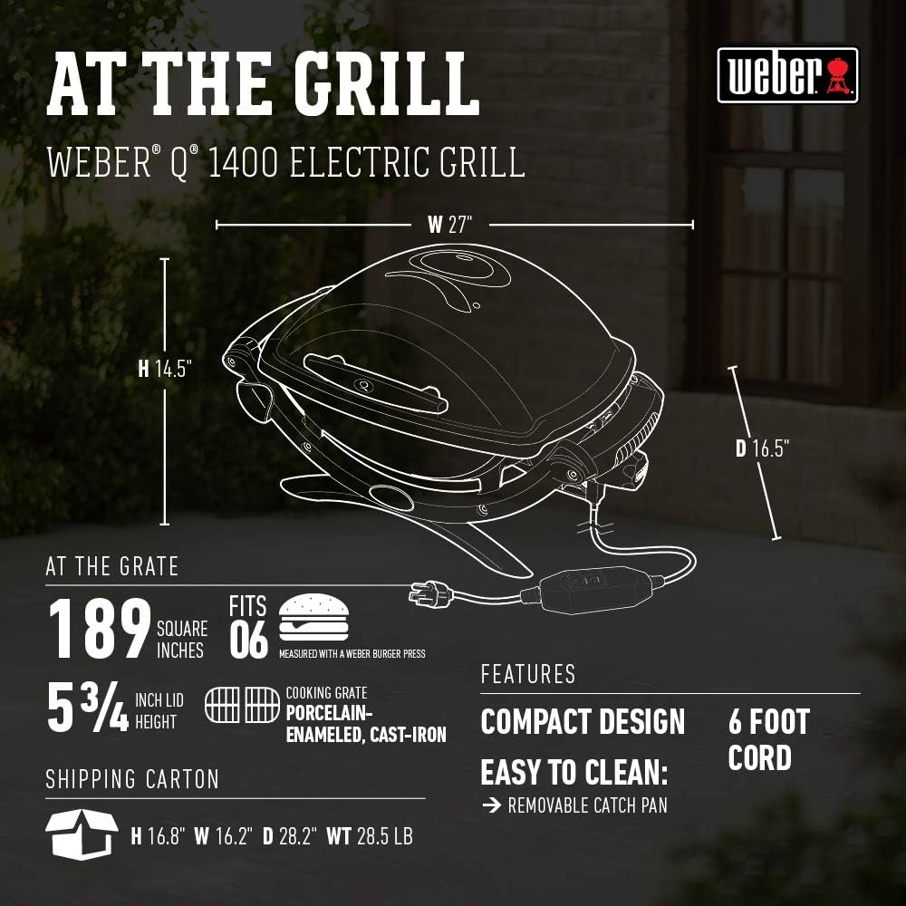 Gray Electric Grill E8178