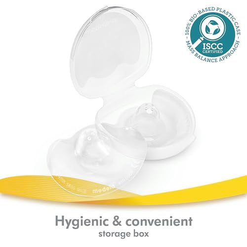 2 Count 20mm Nipple Shields with Carrying Case & Purelan Lanolin Nipple Cream W159