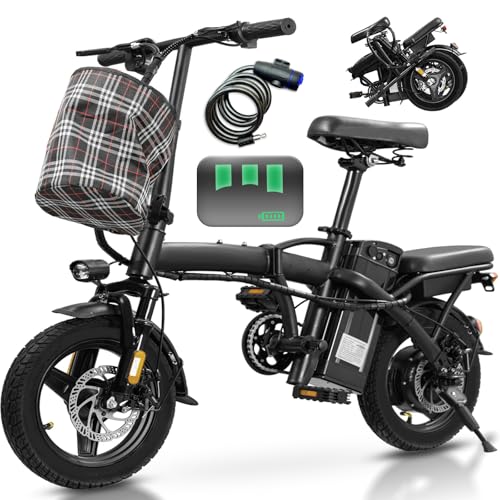 14" Foldable Electric Bike with 560W Motor and 48V Battery H57982