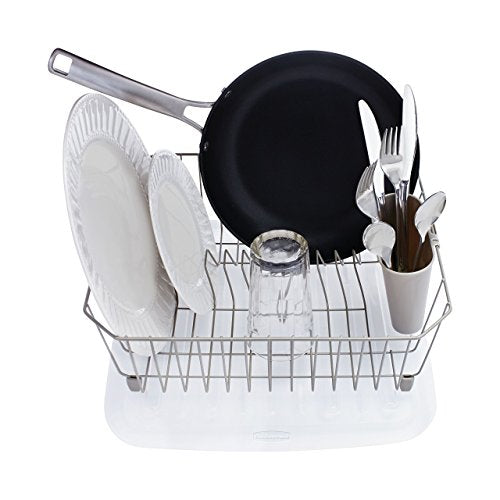 Large White Dish Drainer W830