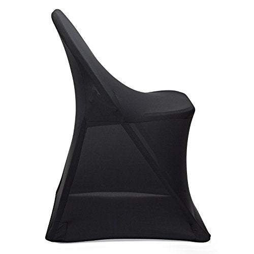 100 pcs Black Spandex Folding Chair Covers A171325