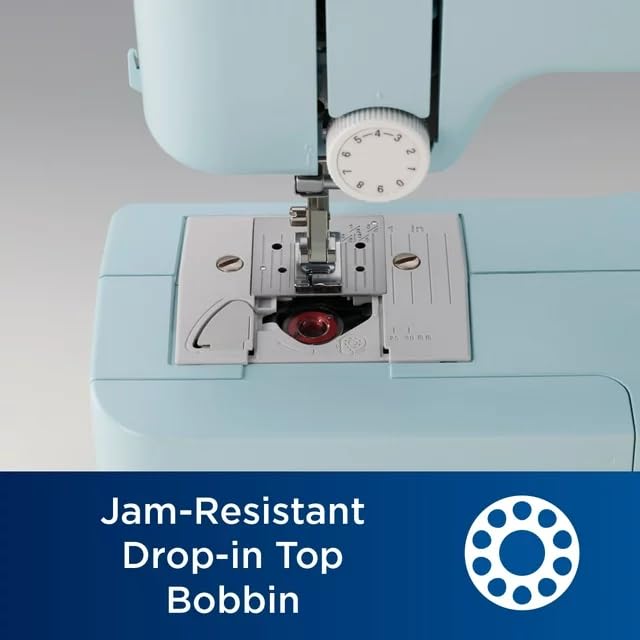 17-Stitch Portable Full-Size Sewing Machine, White R55034