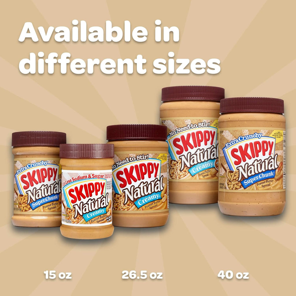 40 Ounce Twin Pack Natural Creamy Peanut Butter Spread P34049