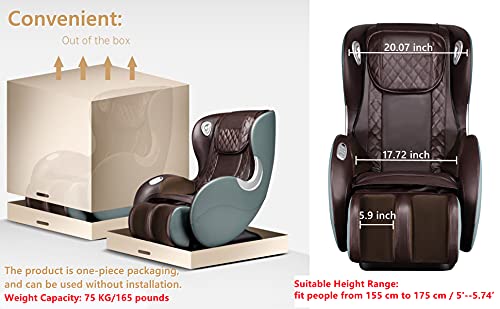 Light Grey SL Track Full Body Massage Recliner S420578