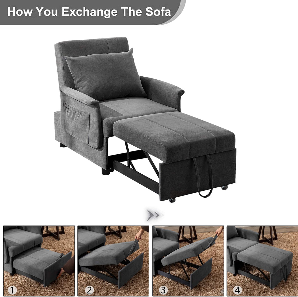 3 in 1 Folding Sofa Bed Chair O18882