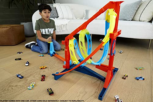 Toy Car Track Set with 1:64 Scale Vehicle A5081
