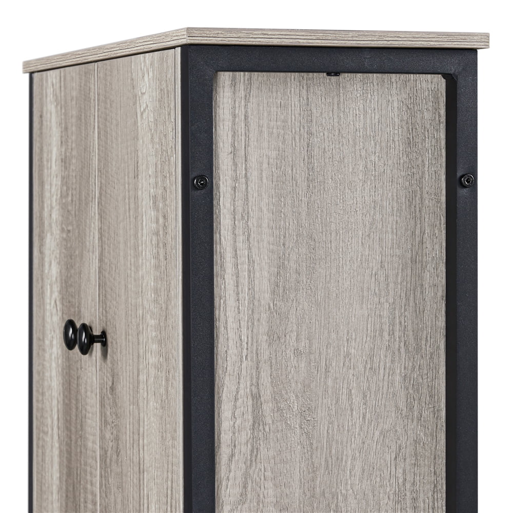 Gray 3-Tier Over the Toilet Storage Cabinet with Shelf J245927