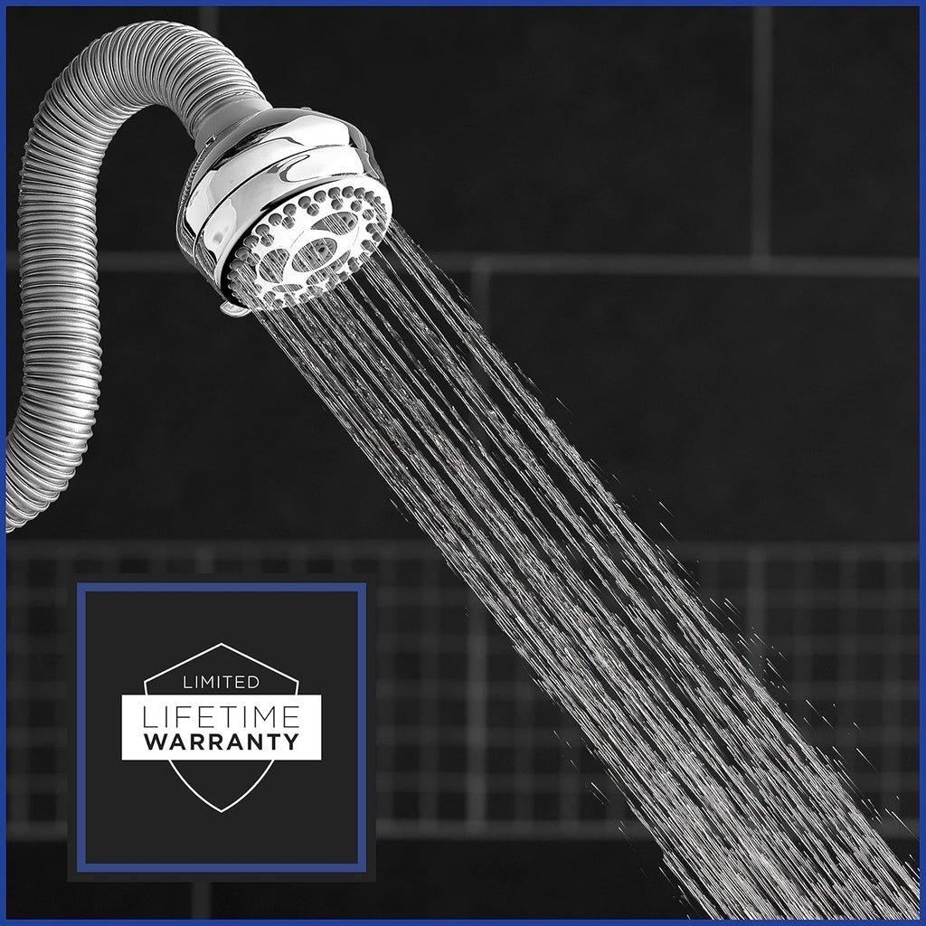 Chrome 6 Mode Adjustable Shower Head 1.8 GPM Pack of 2 G275263