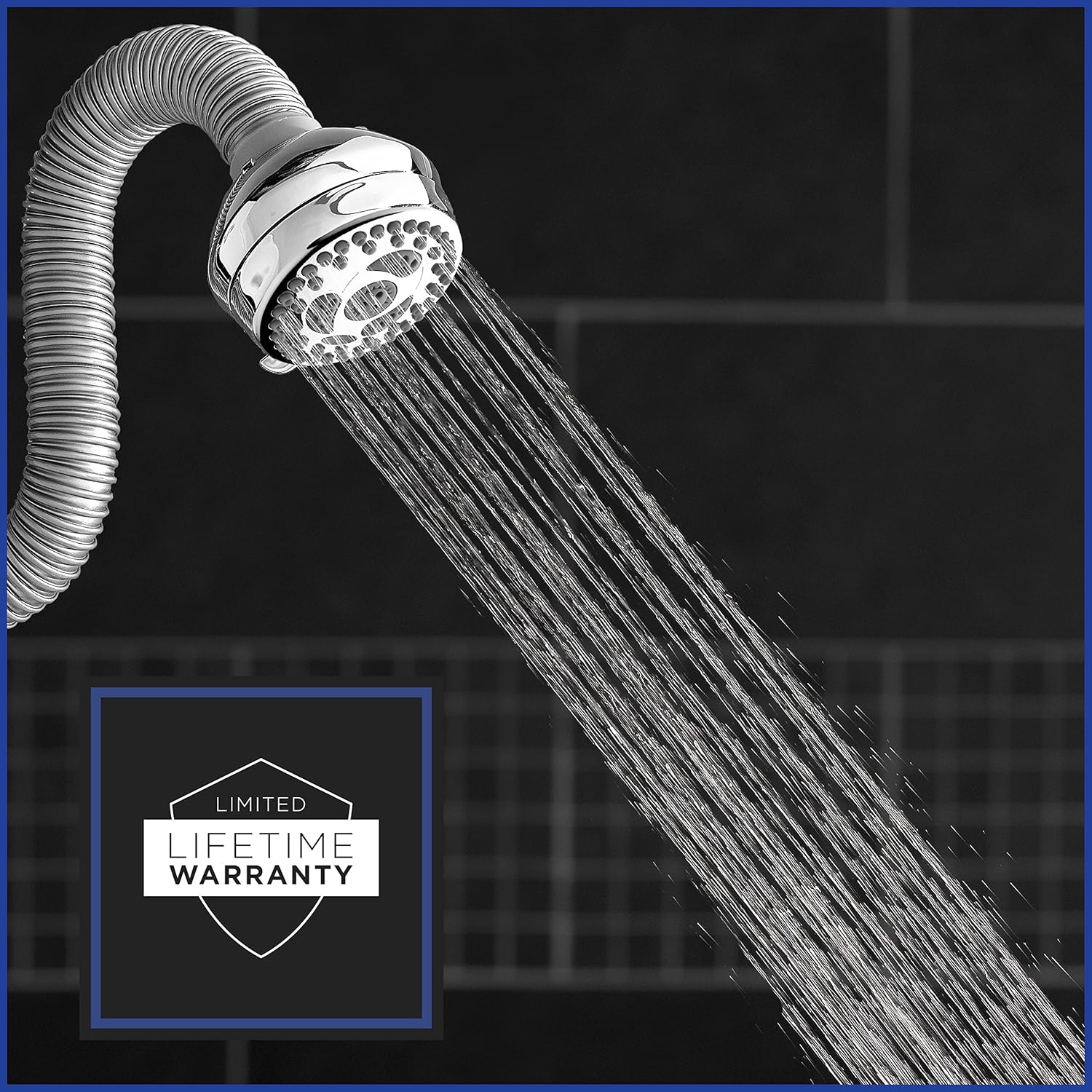Chrome 6 Mode Adjustable Shower Head 1.8 GPM Pack of 2 G275263