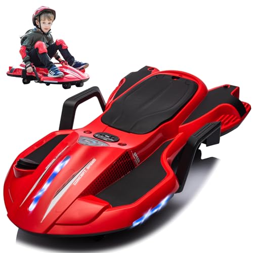 24V Electric Ride On Toy Drift Cart with Side Handlebars C30159