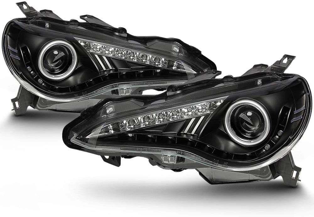 Black Housing Projector Headlights with LED Signal Lamps E77617