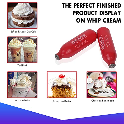 Whipped Cream Chargers, Low Carbon Steel, Pack of 10 N659
