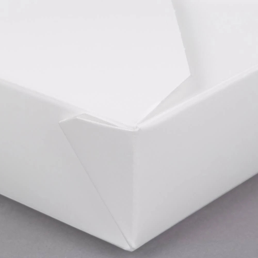 White Microwavable Paper Take-Out Container - 240/Case Y554410