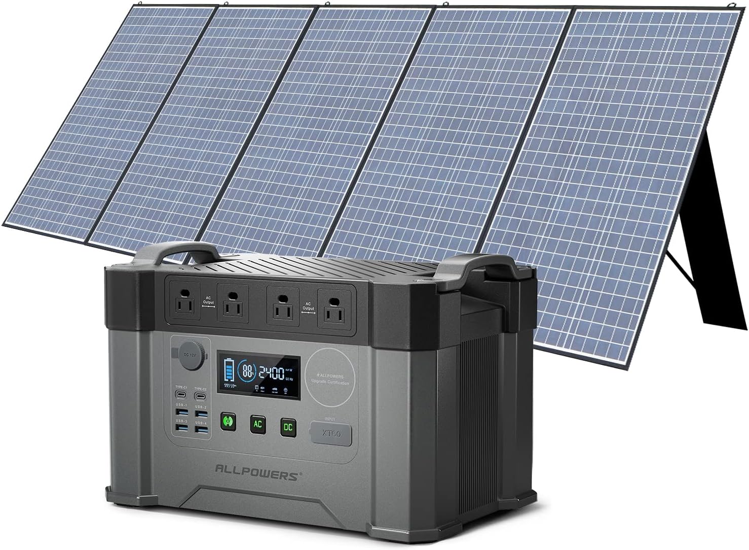 2000W Portable Power Station with 400W Solar Panel Z9951