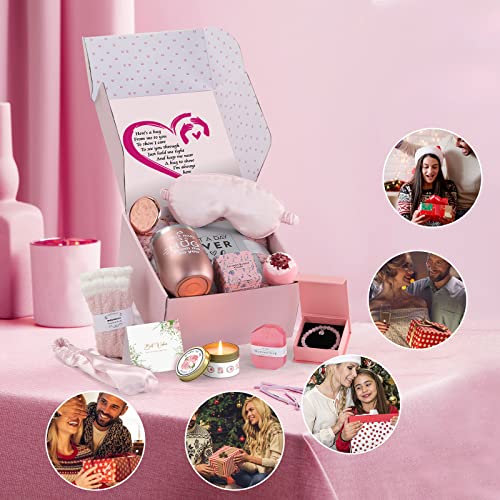 Gift Basket with Tumbler Blanket J1432