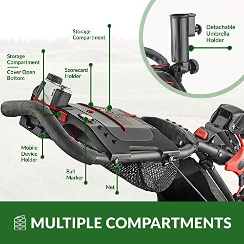 Deluxe Quad-Fold Golf Push Cart R786