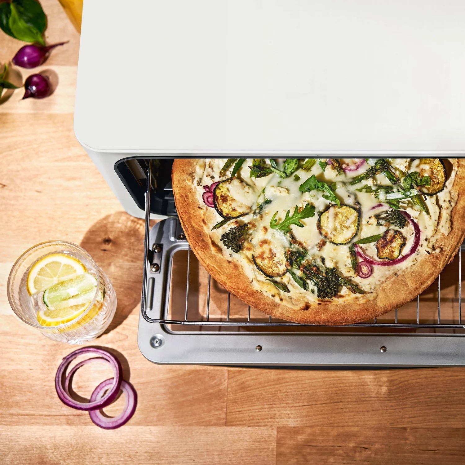 White 9-Slice 1800 W Air Fry Toaster Oven F5922