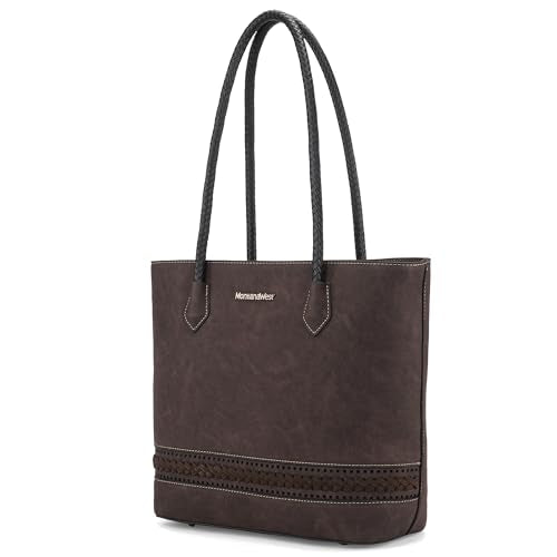 Large Woven Tote Bag with Zipper A2117