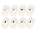 White 8 Pack Self-Adhesive Mini Caster Wheels 360° Swivel Y80244