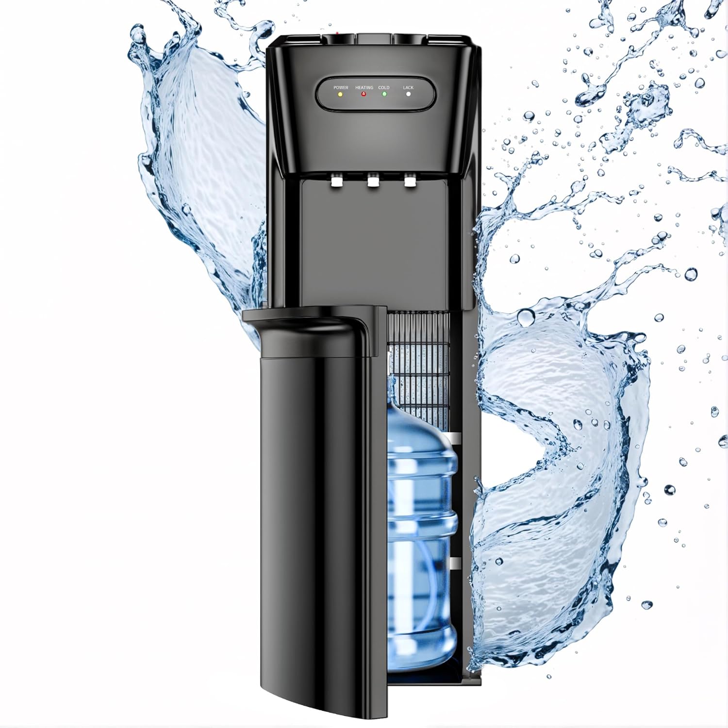 Bottom Loading Water Cooler Dispenser Hot Cold Room Temp for 3 or 5 Gallon Bottles G97803