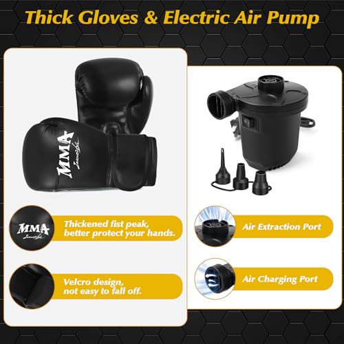 70" Freestanding Inflatable Punching Bag with Stand and Gloves S874