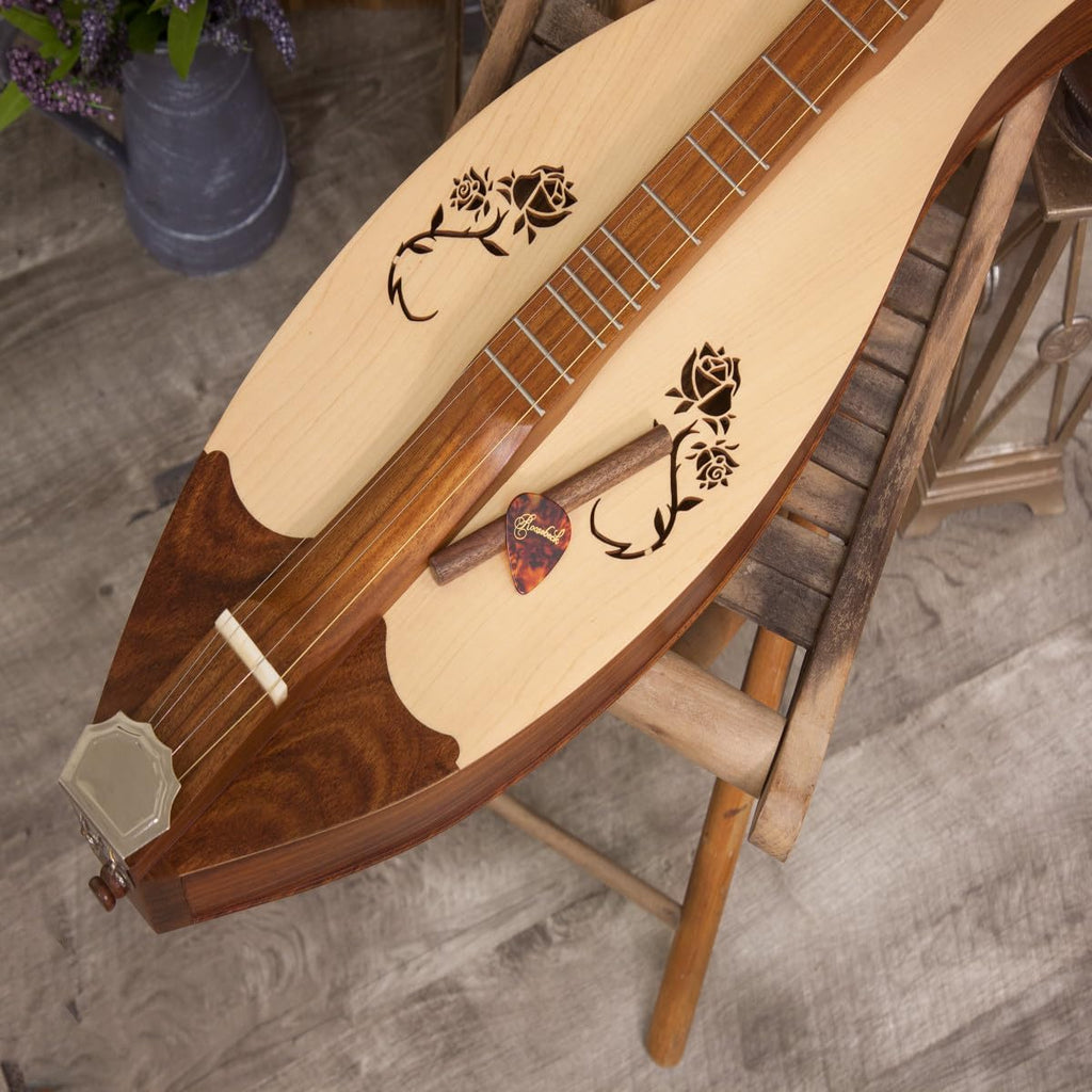 4-String Dulcimer with Rose Soundholes H7154