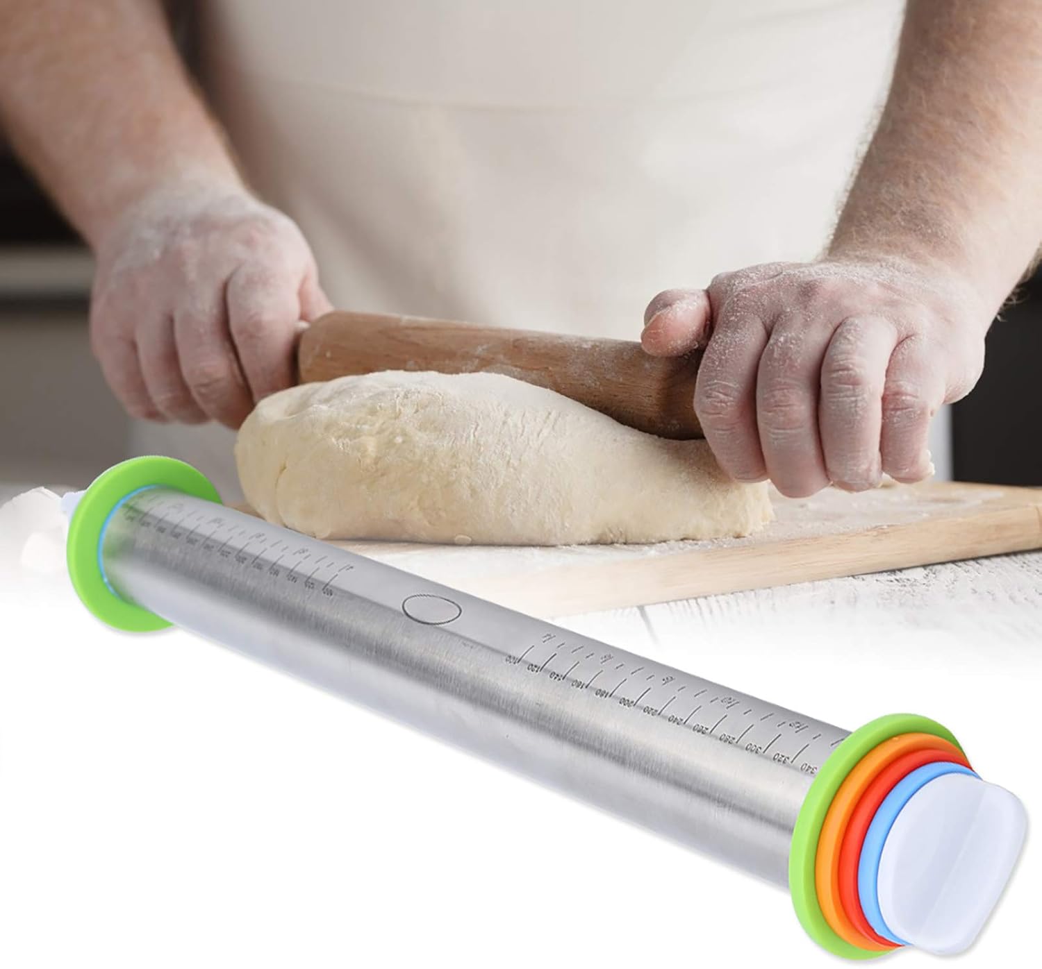 Adjustable Rolling Pizza Dough Sheeter B745
