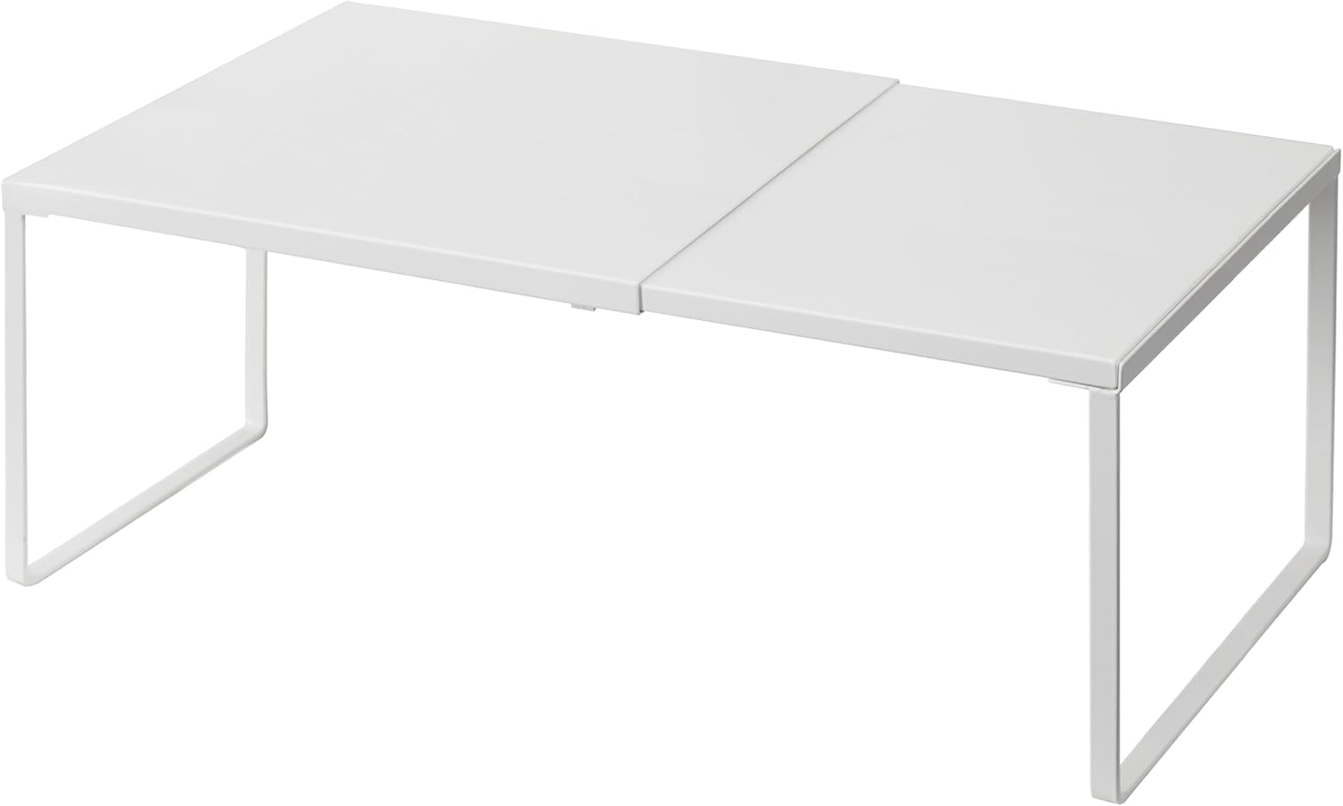 White Expandable Metal Cabinet Shelf Organizer B55033