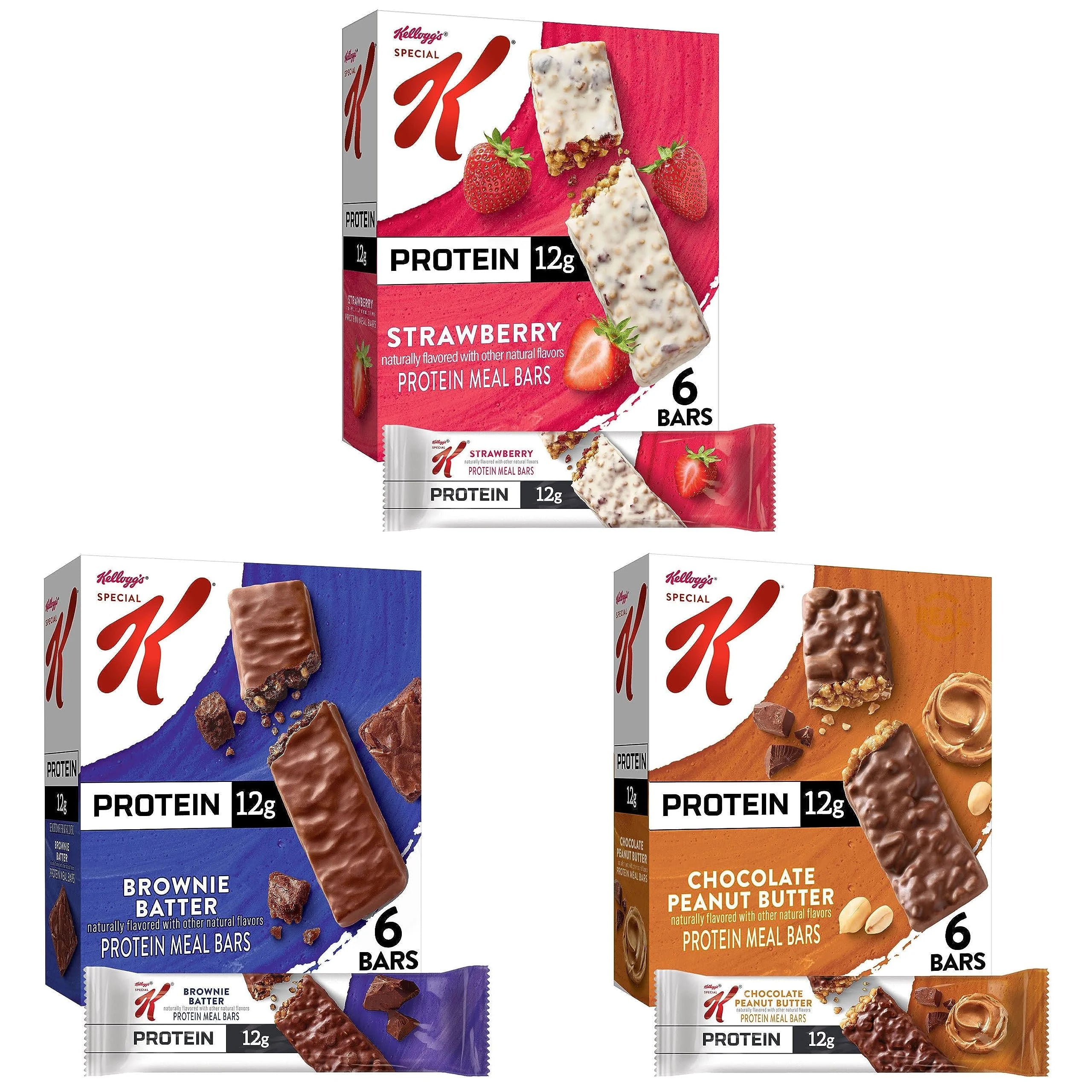 Special K Protein Meal Bars, Variety Pack (3 Boxes, 18 Bars) C958