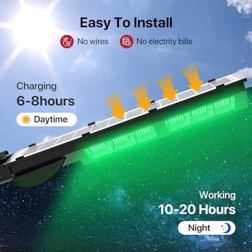 Green Solar Light for Hunting Hogs with Remote H849248