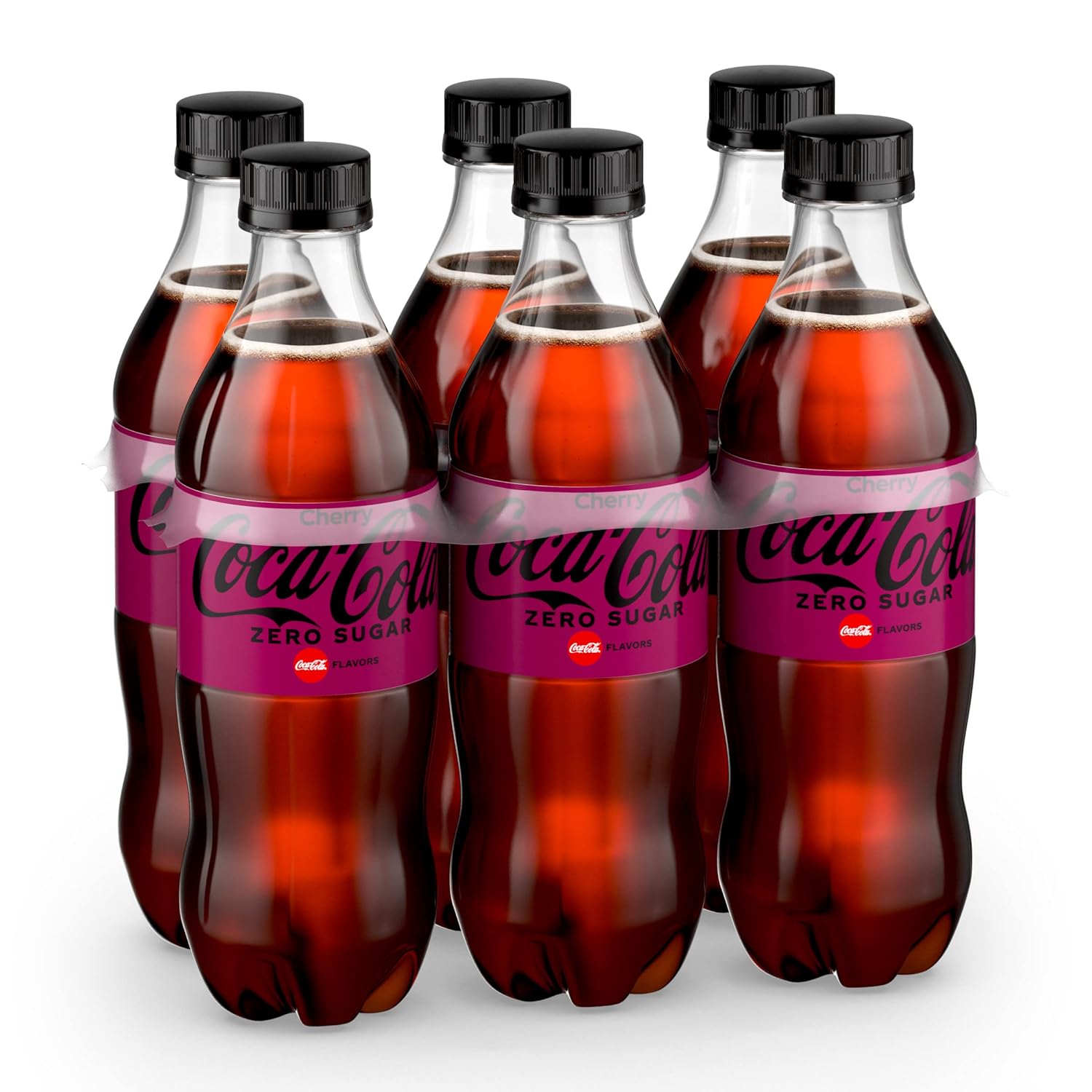 Cherry Coke Zero Sugar Soda Soft Drink, 16.9 fl oz, 12 Pack M948
