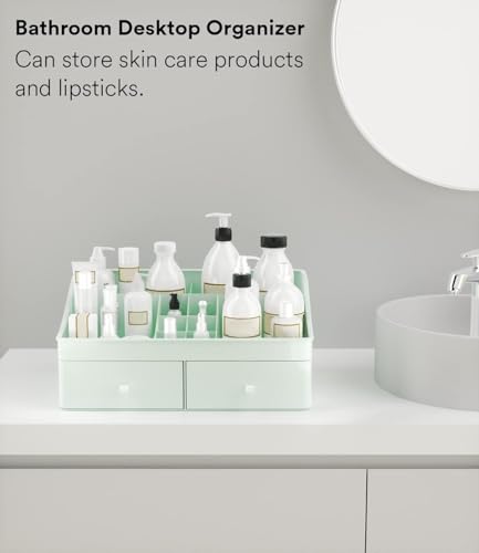 White Makeup Organizer with Drawers W512781