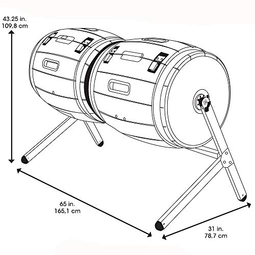 100 Gallon Double Bin Rotating Composter R8545