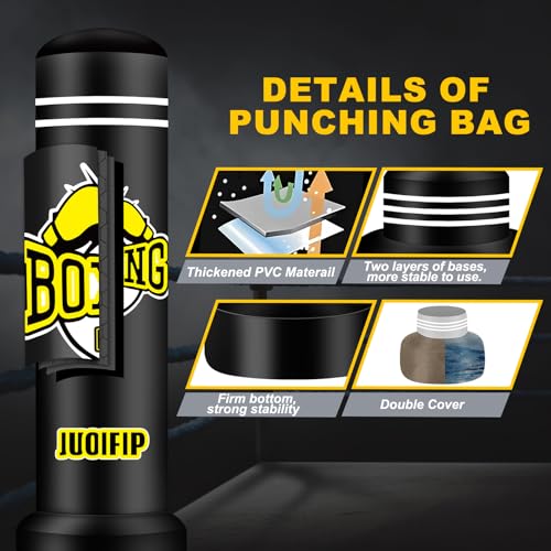 70" Freestanding Inflatable Punching Bag with Stand and Gloves S874