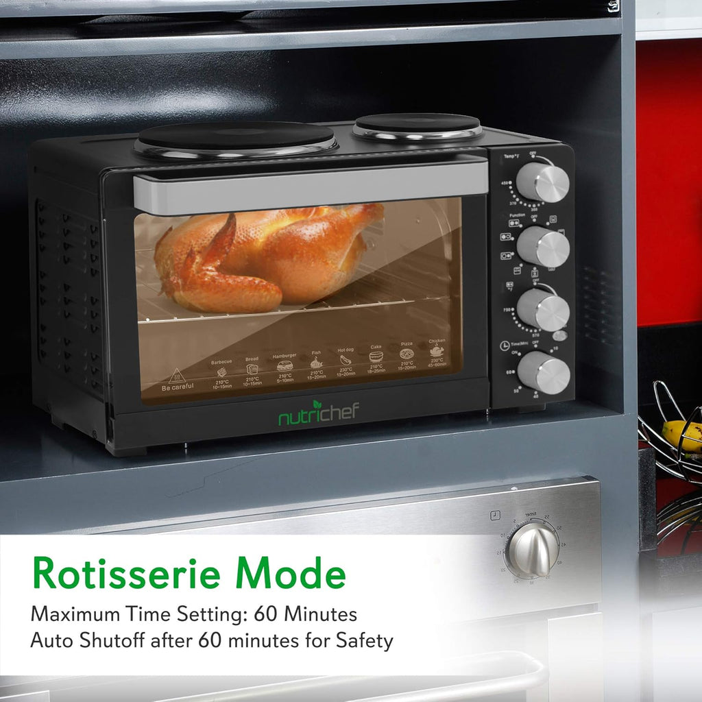 30 Quart Convection Oven with 2 Burner Cooker V38587
