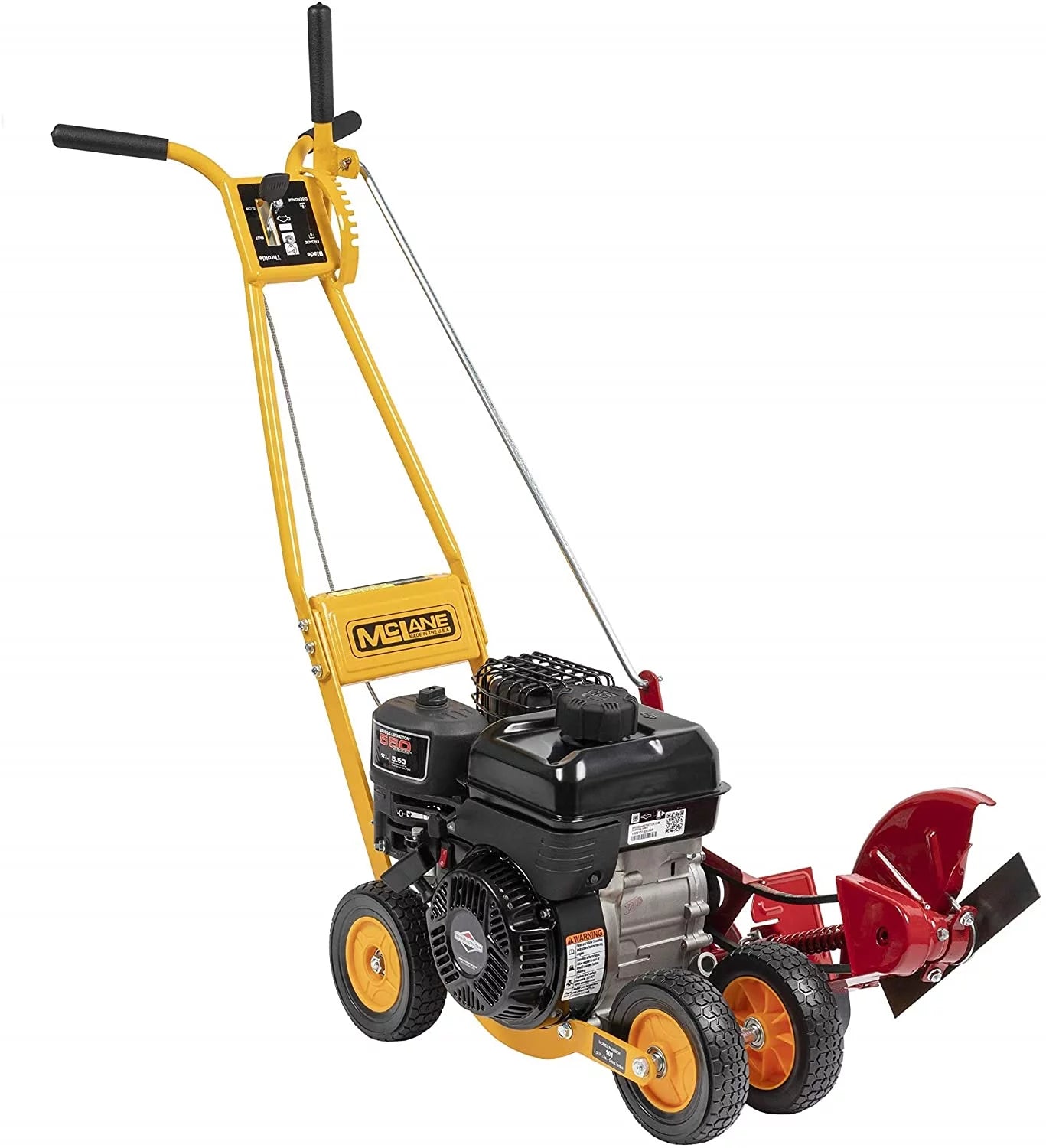 Gas Powered Lawn Edger with 5.50 Gross Torque 3.5 HP Engine 7" Wheels C9773