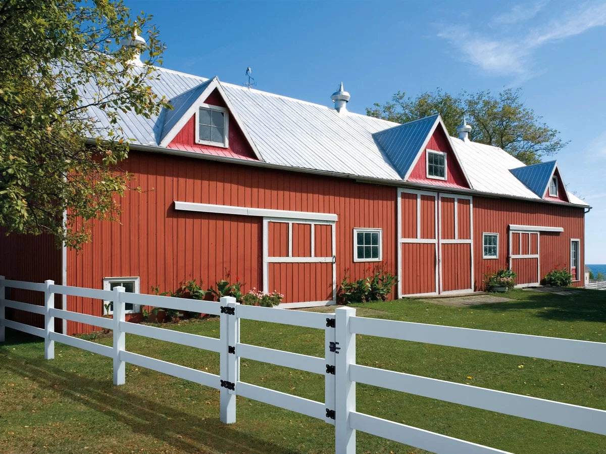 White Vinyl 3-Rail Ranch Fence Gate Kit W73069