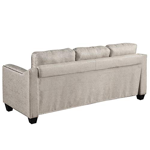 Gray 3-Piece Sofa Set with Tufted Cushions T48318
