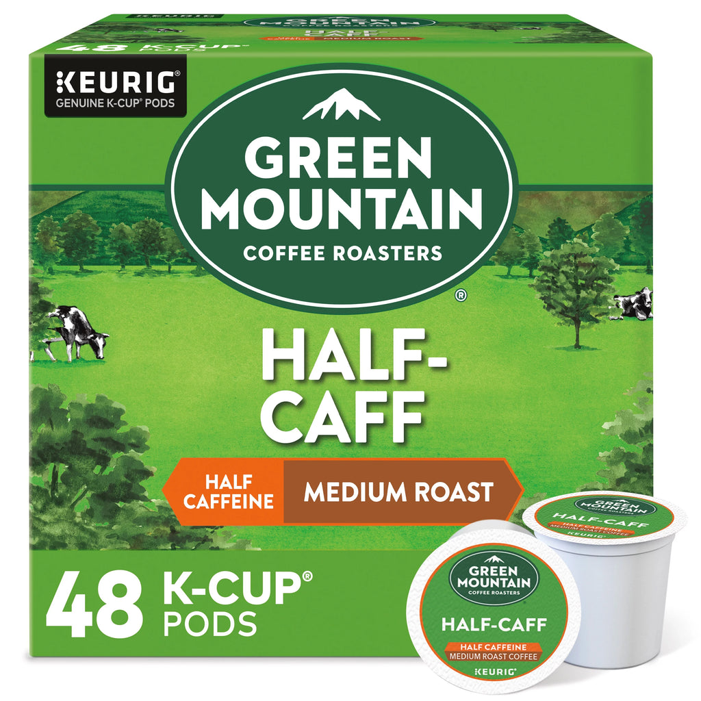 Half Caff Medium Roast Coffee K-Cup Pods, 48 Count D557745