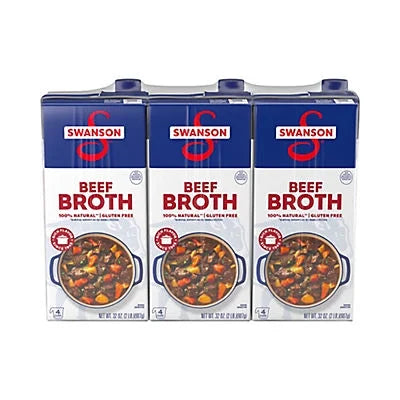 3 pk. 32 oz. Beef Broth U1652