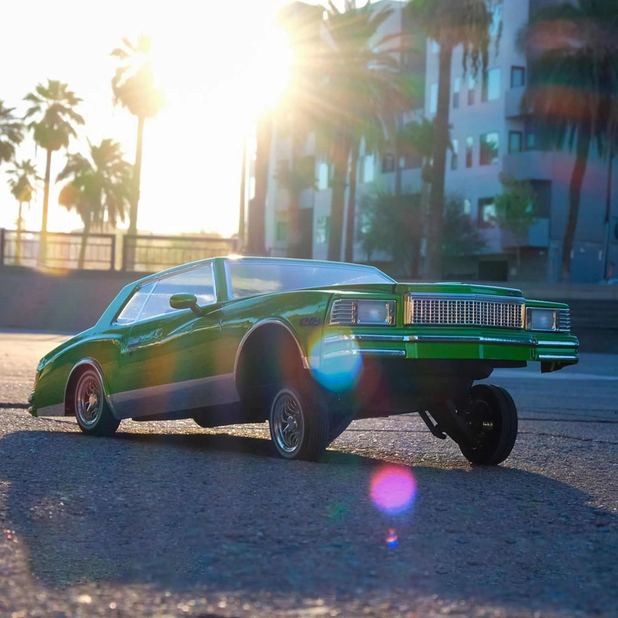 1/10 1979 Chevrolet Monte Carlo Brushed 2 Wheel Drive Lowrider Green RTR On-Road Car V381
