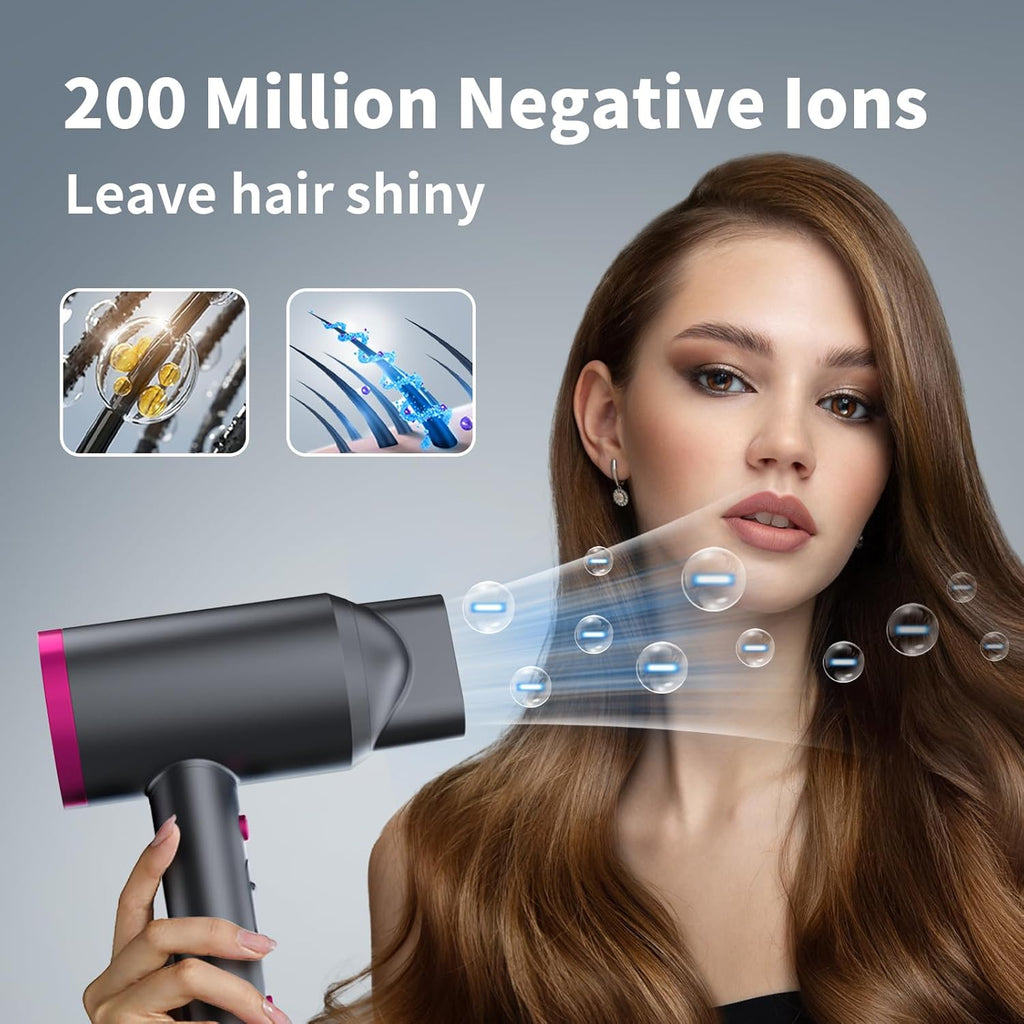 1800 Watt Ionic Hair Dryer with Diffuser and Nozzle G53037